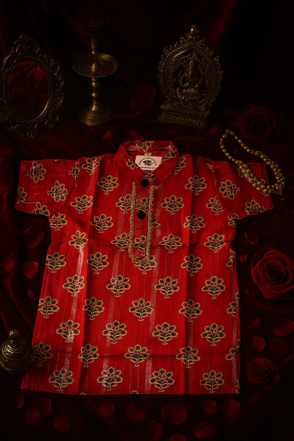 RAJMAHAL LUXE – Premium Cotton Boys Short Sleeve Kurta | 11 Colors | Sizes 18–32