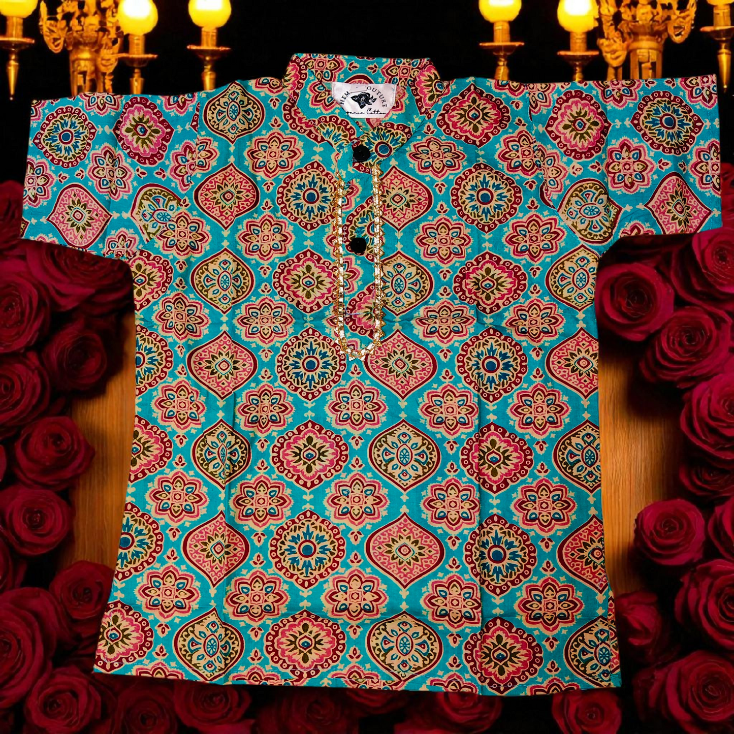RAJMAHAL LUXE – Premium Cotton Boys Short Sleeve Kurta | 11 Colors | Sizes 18–32