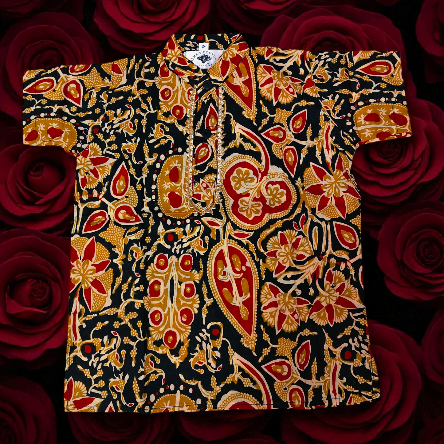 RAJMAHAL LUXE – Premium Cotton Boys Short Sleeve Kurta | 11 Colors | Sizes 18–32