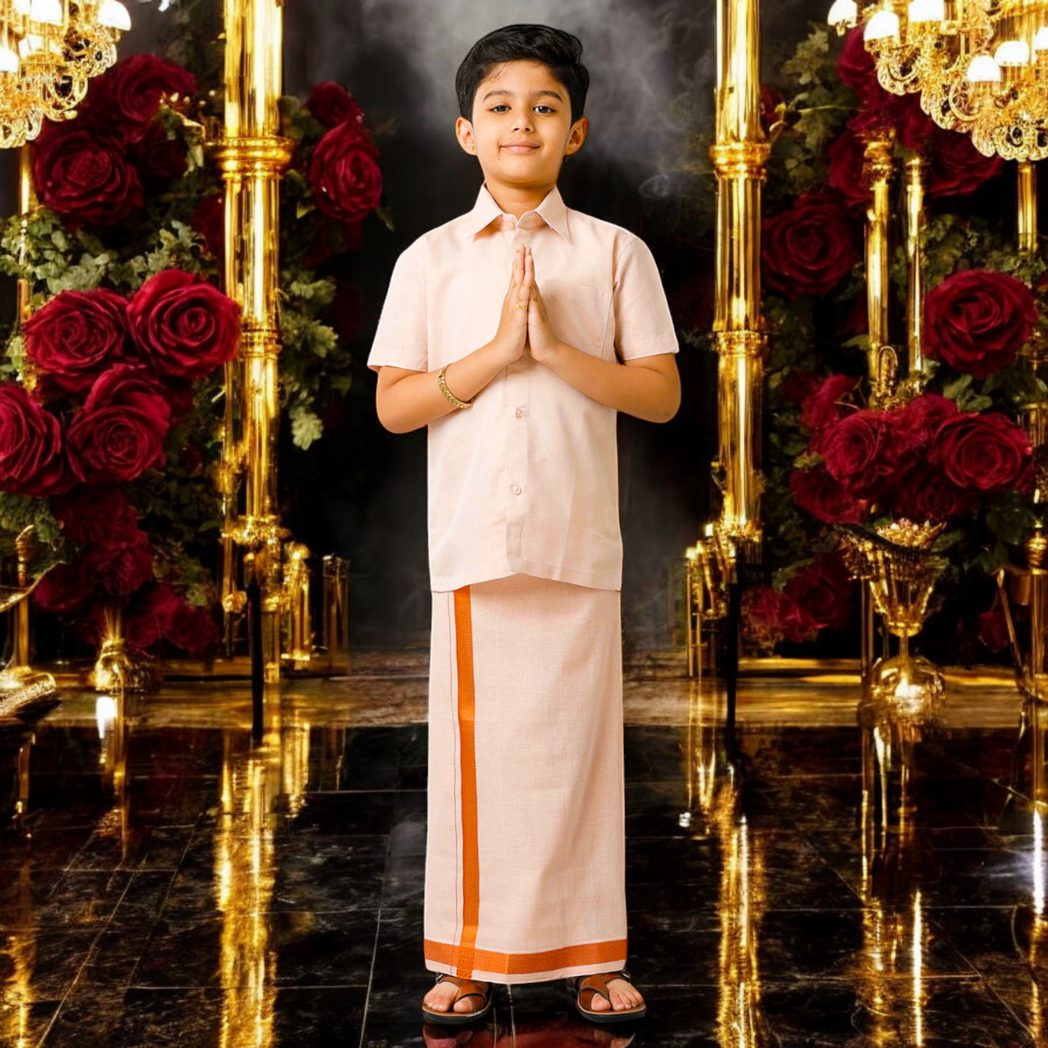 👑 BOYS DHOTI and VESHTI SHIRT SETS – Classical Indian Style👑