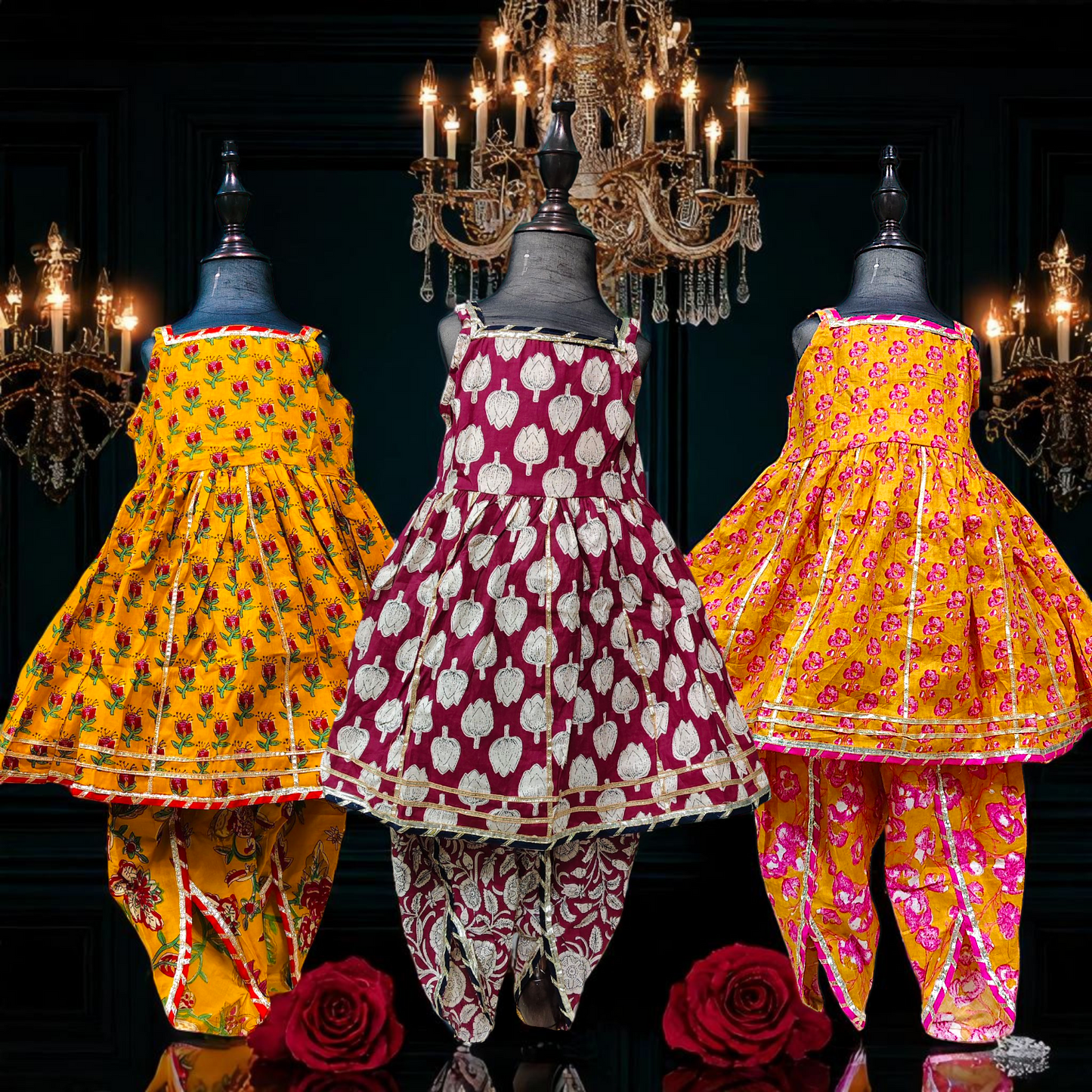 Kumkum Luxe Kids Punjabi Suit – Indian Ethnic Wear, Girls Kurta Pajama & Salwar Kameez Dress